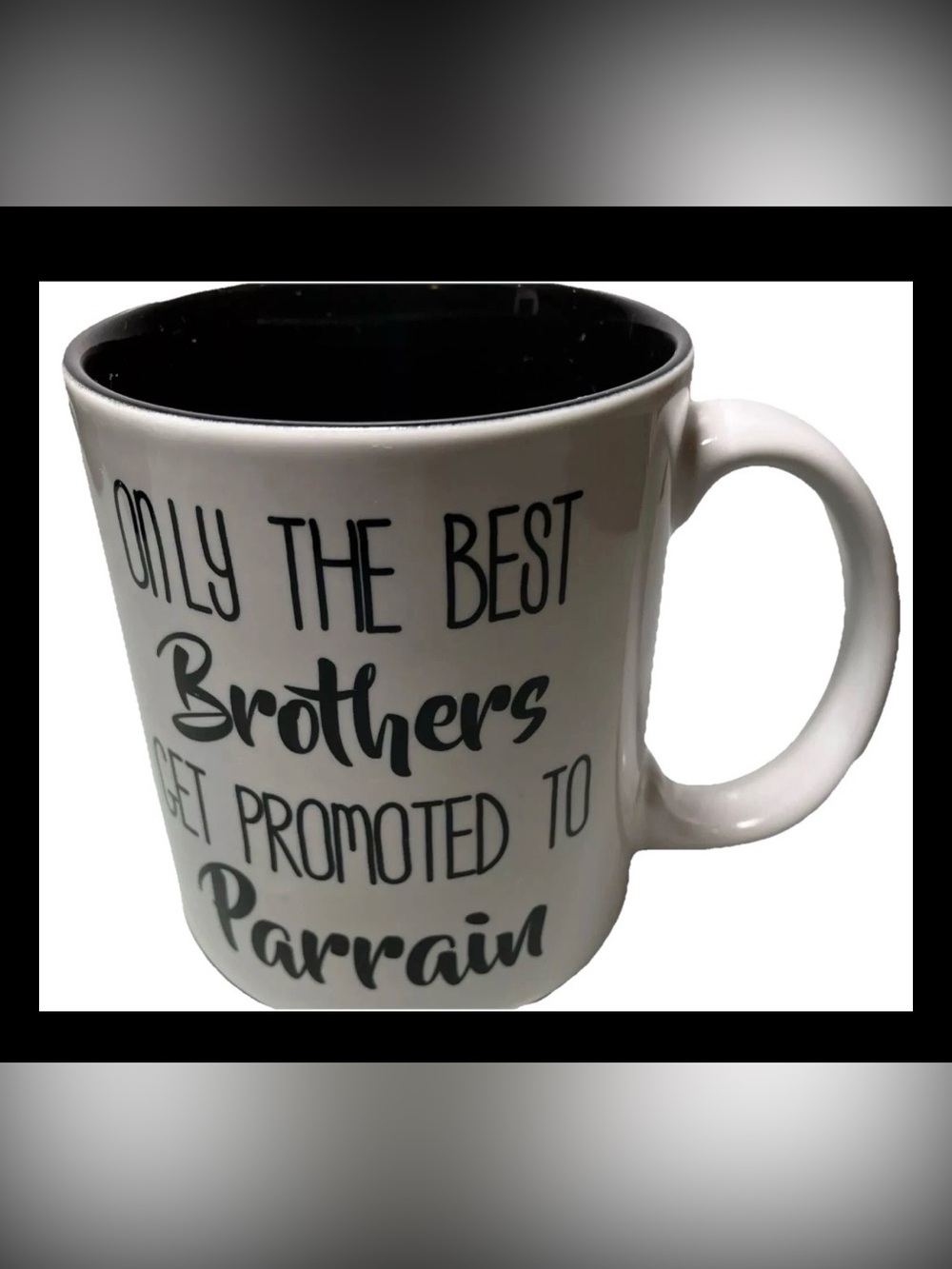 White Ceramic 'Best Brother' Coffee Mug